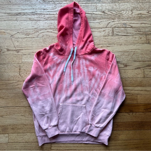 Orange Kiss Ombré Tie Dye Hoodie - Picture 1 of 7